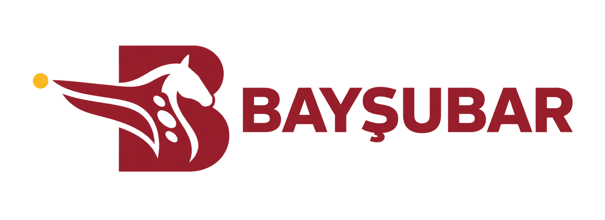 Bayşubar B ve at başı logo konsepti